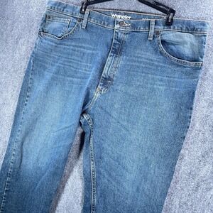 Wrangler Straight Jeans Mens 40x30 Blue Denim Medium Wash 10MGW25RI #AB998